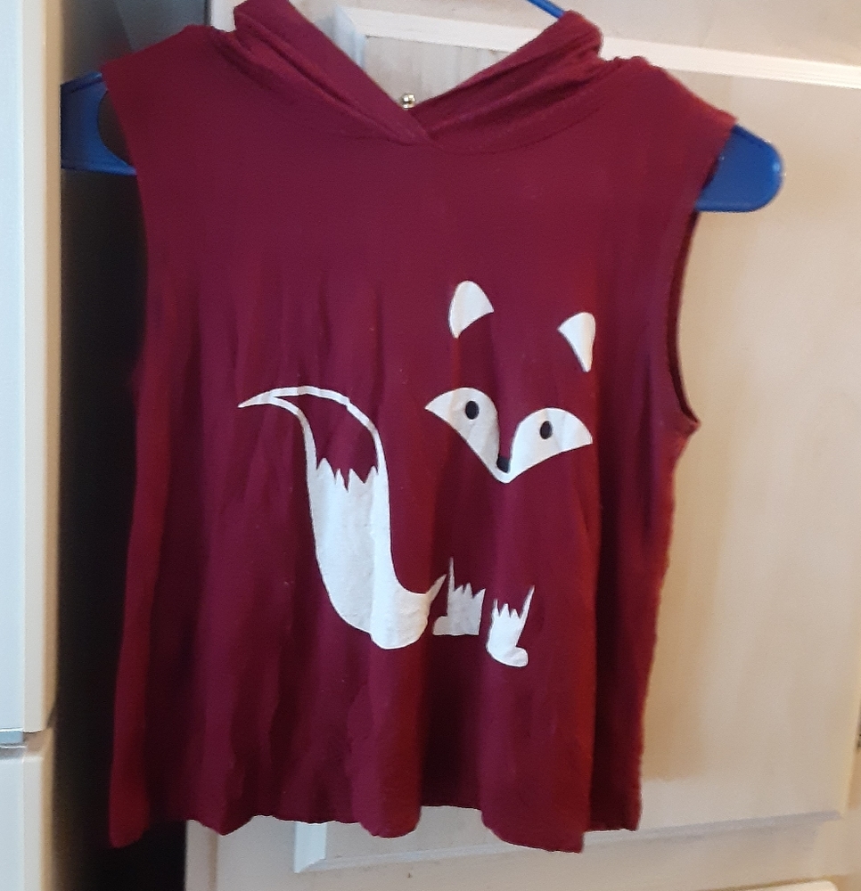 Red Fox Hooded Top